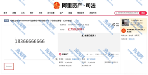 尾号“8 个 6”手机号码拍卖结束：4.7 万人次围观，成交价 275 万元